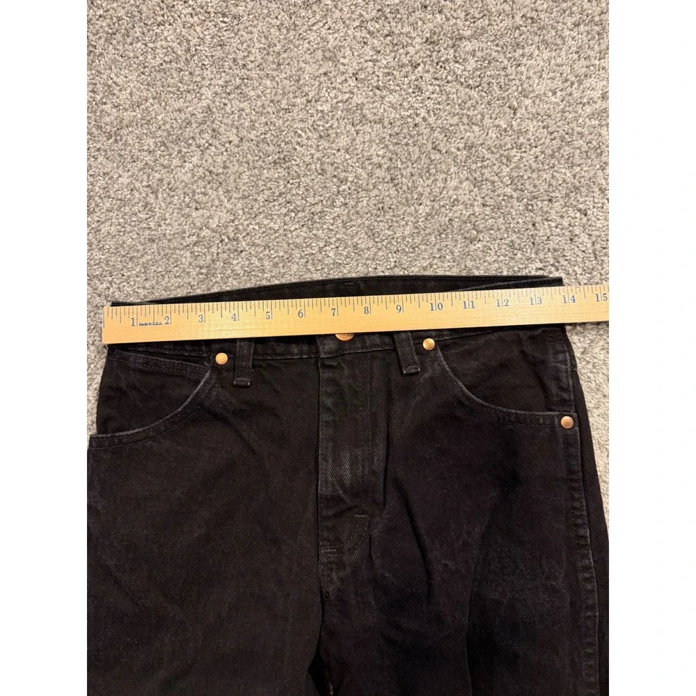 Wrangler Jeans Boys 14 Reg Black Cowboy Cut Relaxed Fit Straight Leg Cotton *